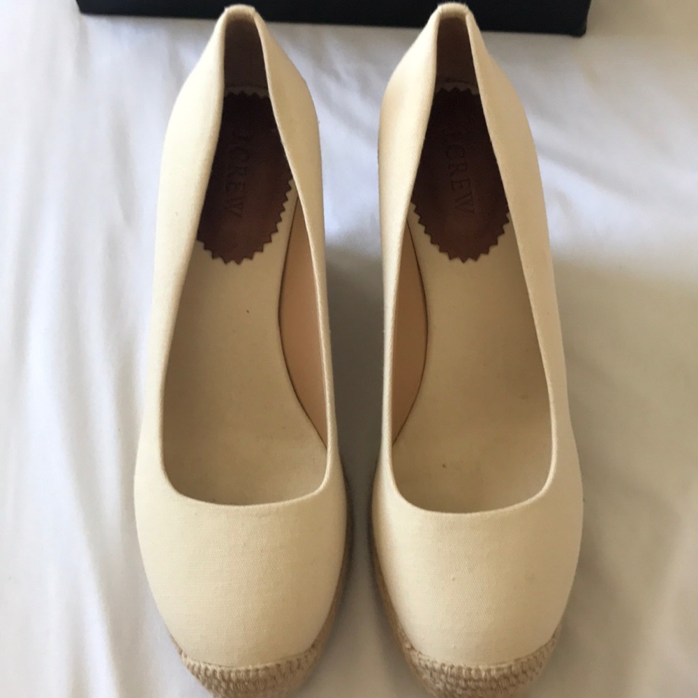 NIB J Crew Seville Espadrille Sandstone